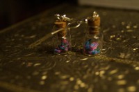 Flacons framboises, fraises